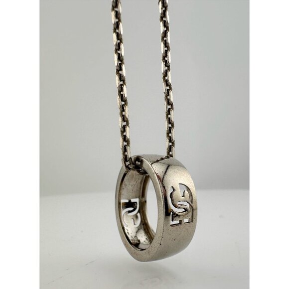Dolce and Gabanna Cut Out DG Ring with Necklace - Picture 2 of 14